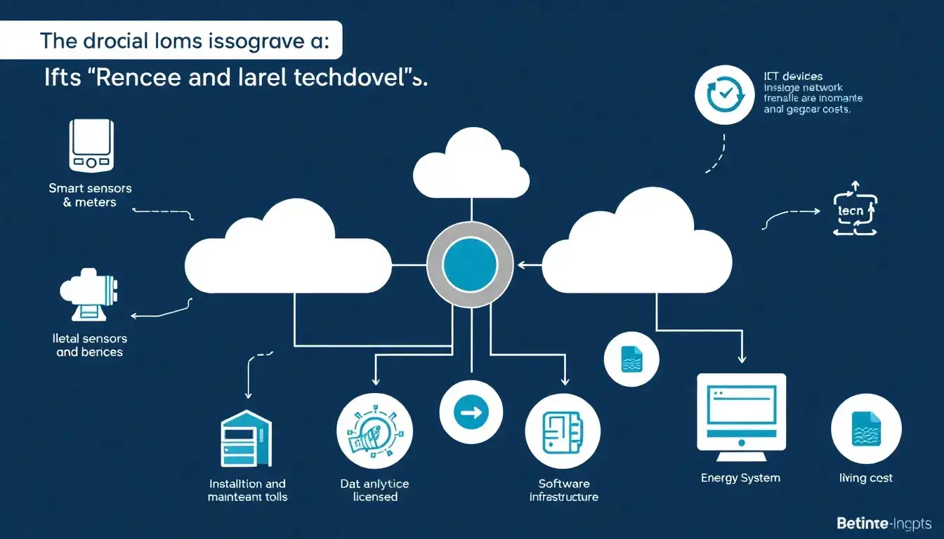 What are the typical costs associated with integrating IoT devices and smart meters into energy management software