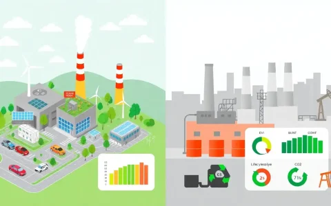 How do manufacturing emissions of electric vehicles compare to those of gasoline cars