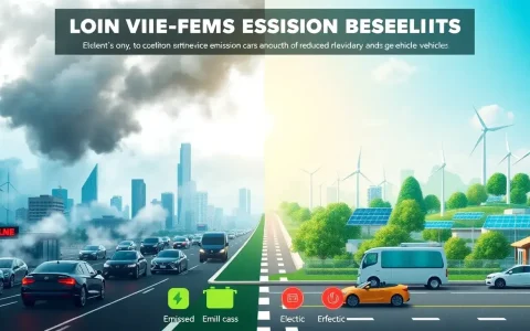 What are the long-term emissions benefits of switching from gasoline cars to electric vehicles