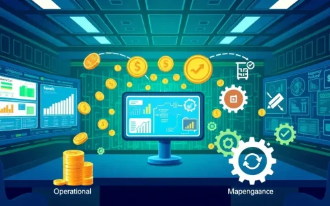 How do operational and maintenance costs influence the total cost of energy management software
