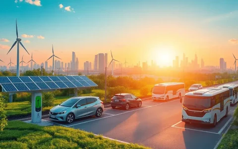 How does the emissions profile of electric vehicles change as the electricity grid becomes cleaner