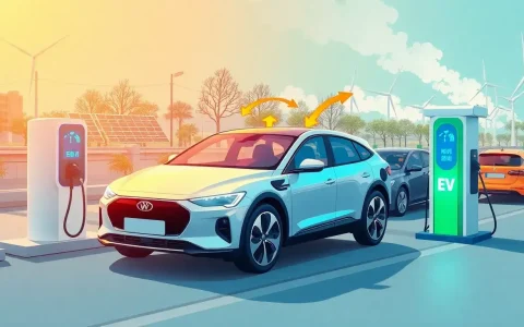 How does the energy efficiency of electric vehicles impact their overall emissions