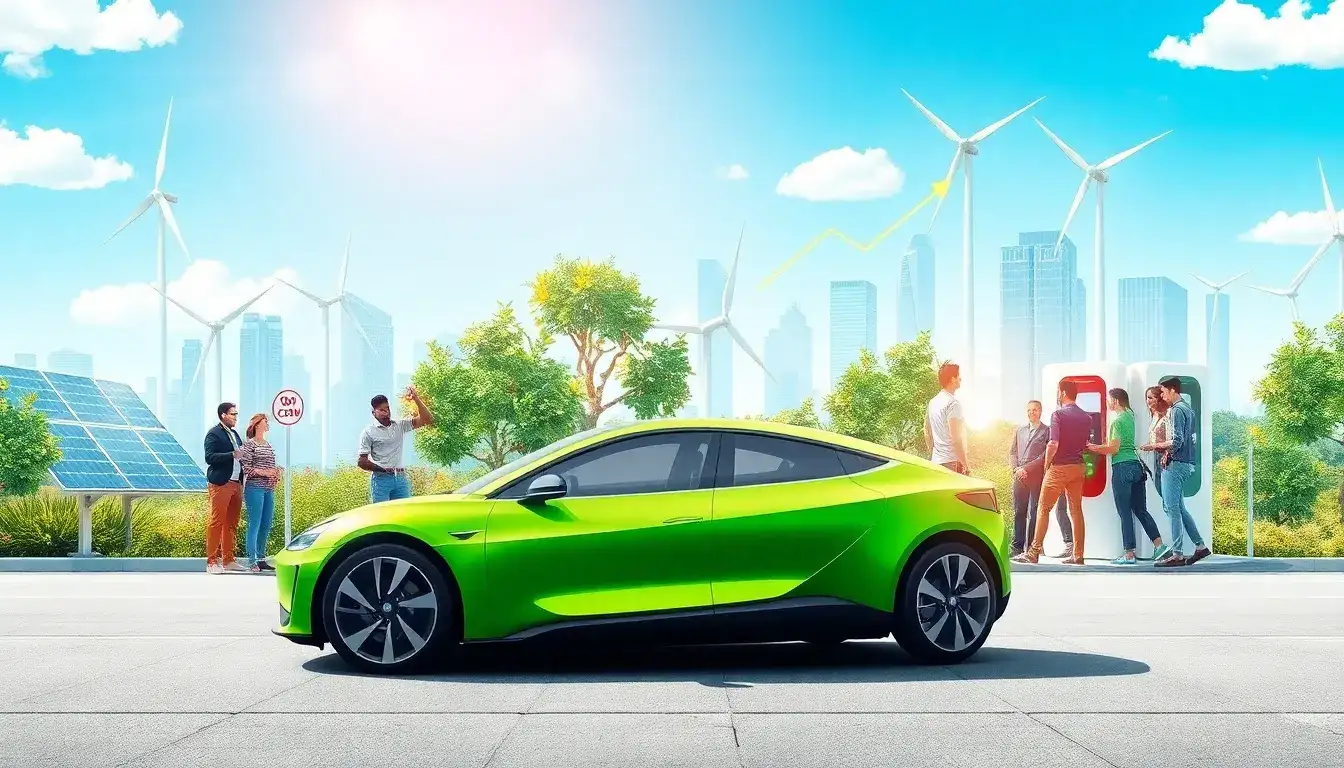 How does the energy efficiency of electric vehicles affect their environmental impact