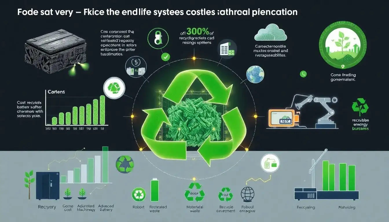 How significant are end-of-life and recycling costs for BESS