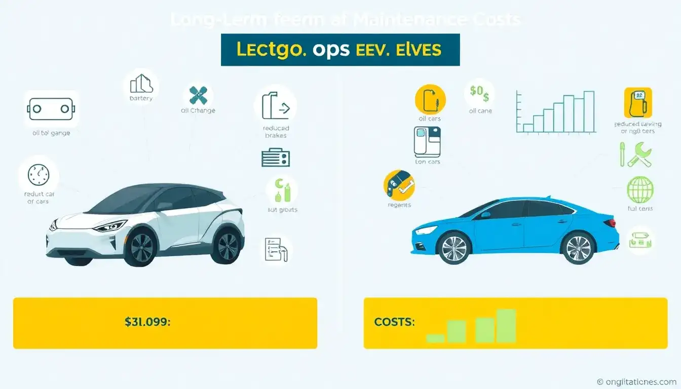 What are the long-term maintenance costs for electric vehicles versus gasoline-powered cars