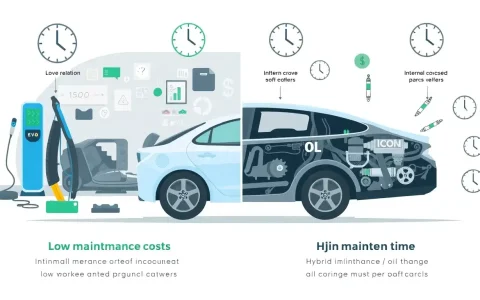 How do the maintenance costs of EVs compare to those of hybrid vehicles