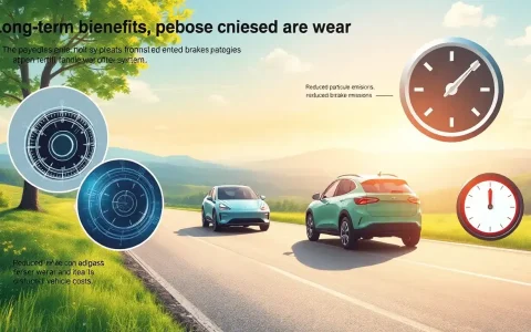 What are the long-term benefits of reduced brake wear in EVs