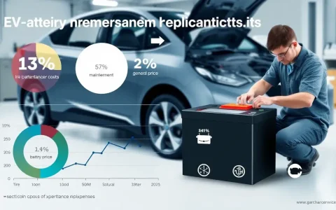 How do the battery replacement costs for electric vehicles impact their overall maintenance expenses