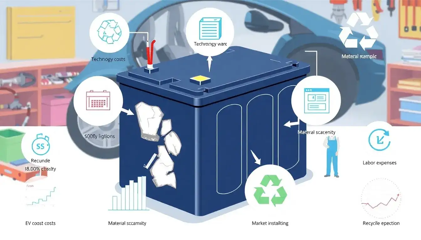 What factors influence the cost of replacing an EV battery