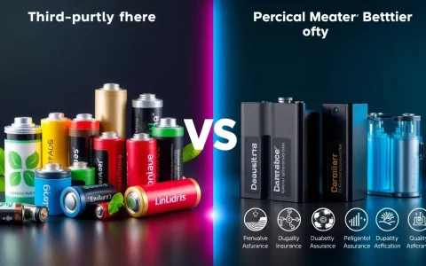 How do third-party batteries compare to manufacturer-replaced batteries
