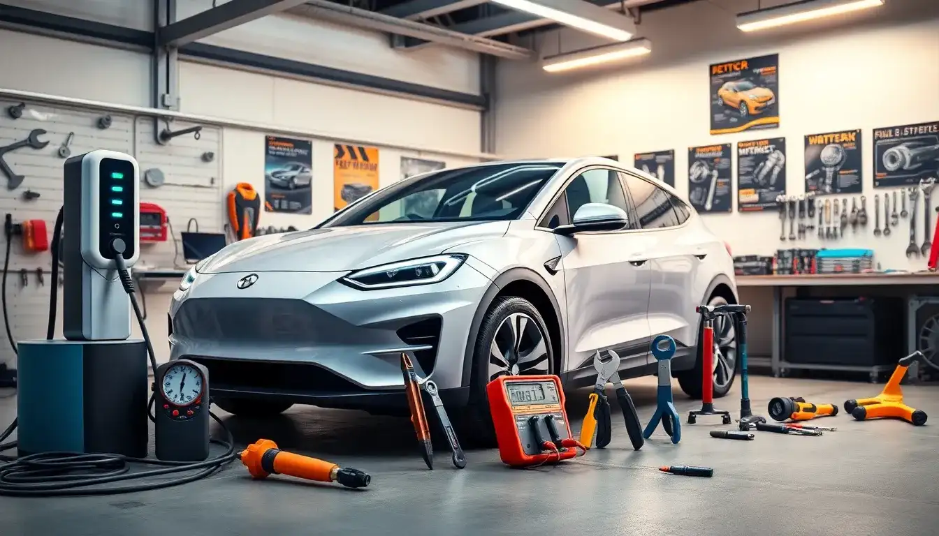 Are there any specific tools needed for maintaining an electric vehicle