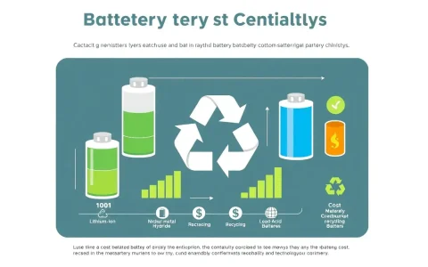 How do different battery chemistries impact recycling costs