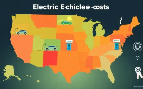 How do electricity rate variations across different states impact the cost of owning an EV