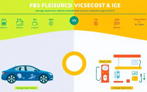 What are the average repair costs for EVs versus ICE vehicles