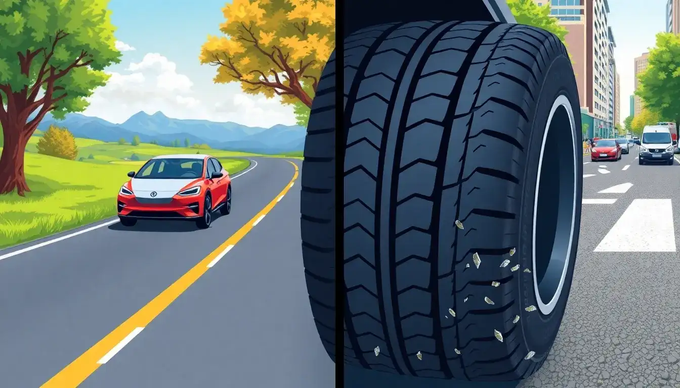 How does driving style impact EV tire wear