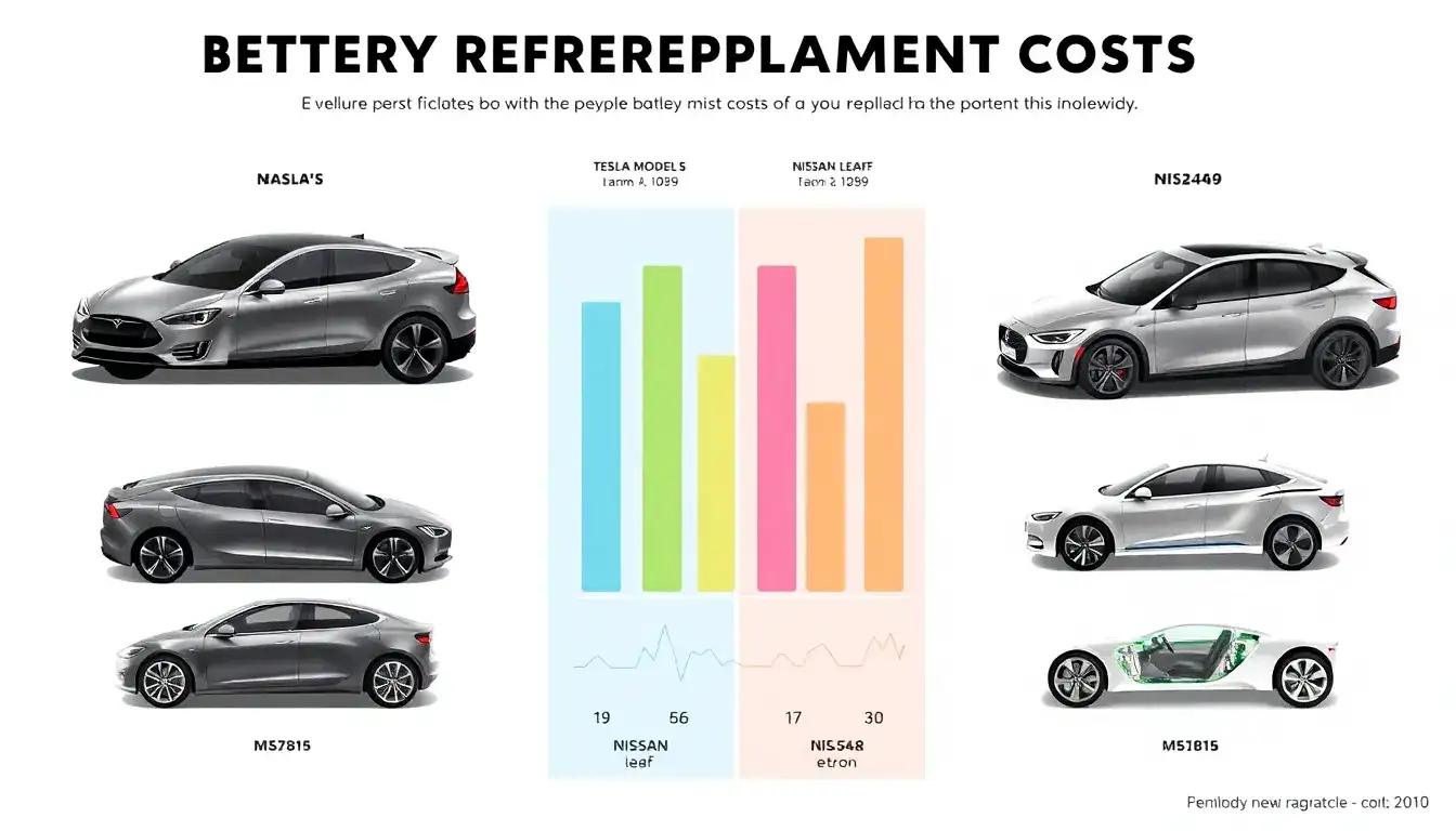 Which EV models have the highest battery replacement costs