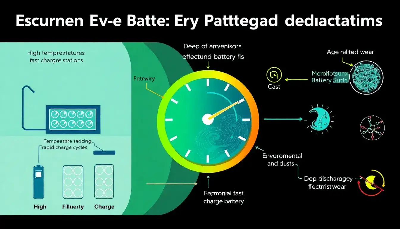 What are the most common causes of EV battery degradation