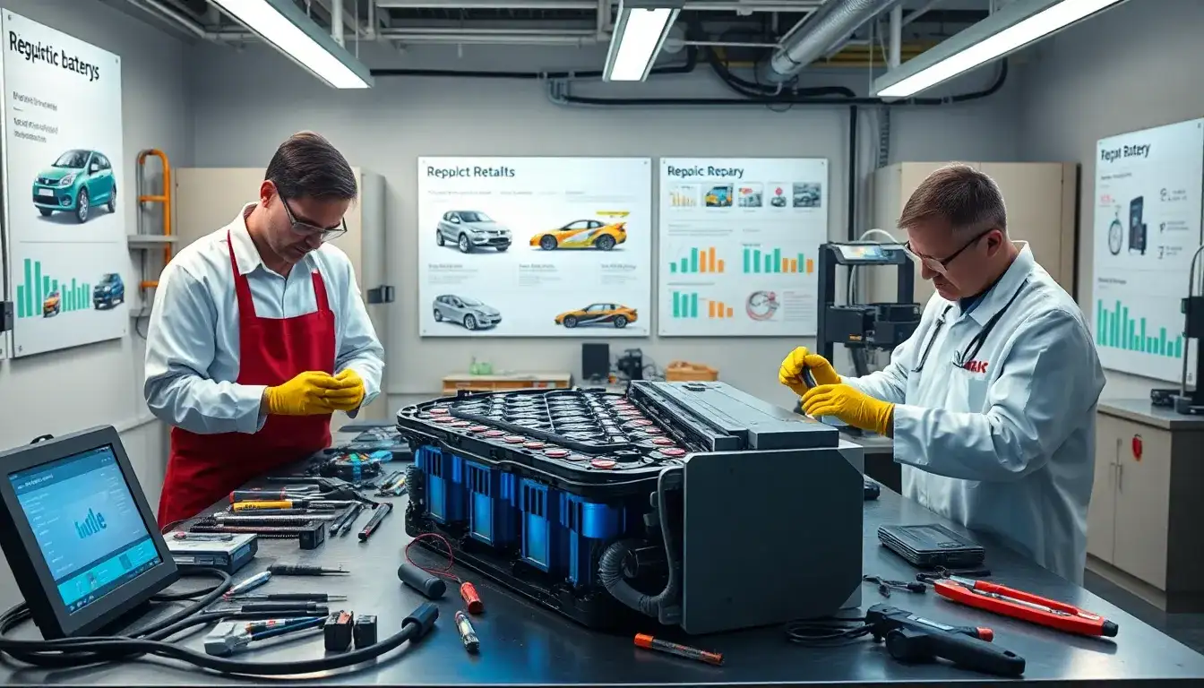 Can an EV battery be repaired instead of replaced