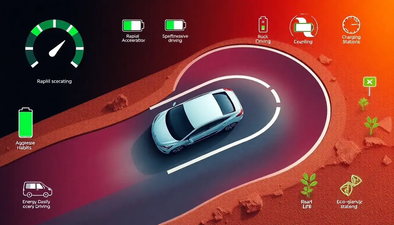 How does driving habits impact the longevity of an EV battery