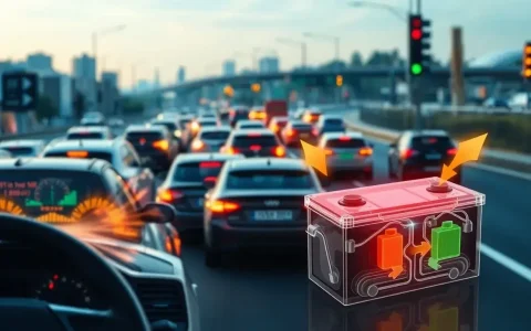 How does stop-and-go traffic affect EV battery longevity