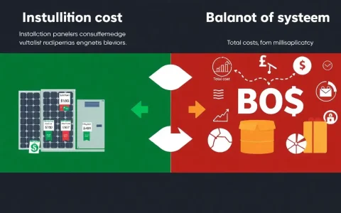 How do installation costs impact the overall BOS expenses