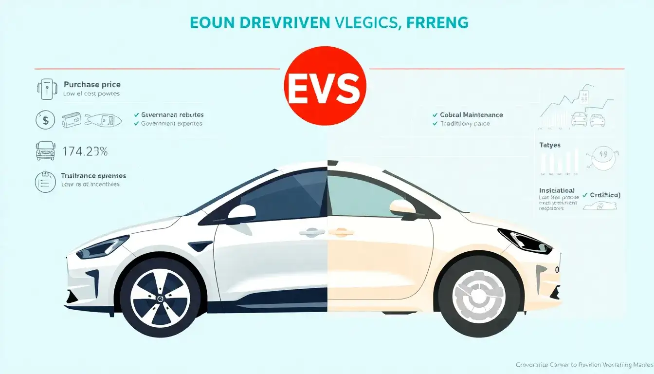 How do electric vehicles compare to traditional cars in terms of overall cost of ownership