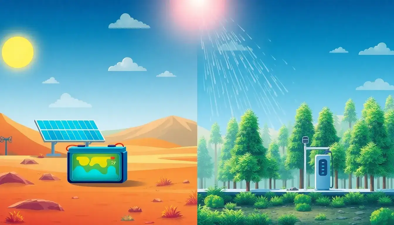 What role does climate play in the lifespan of an EV battery