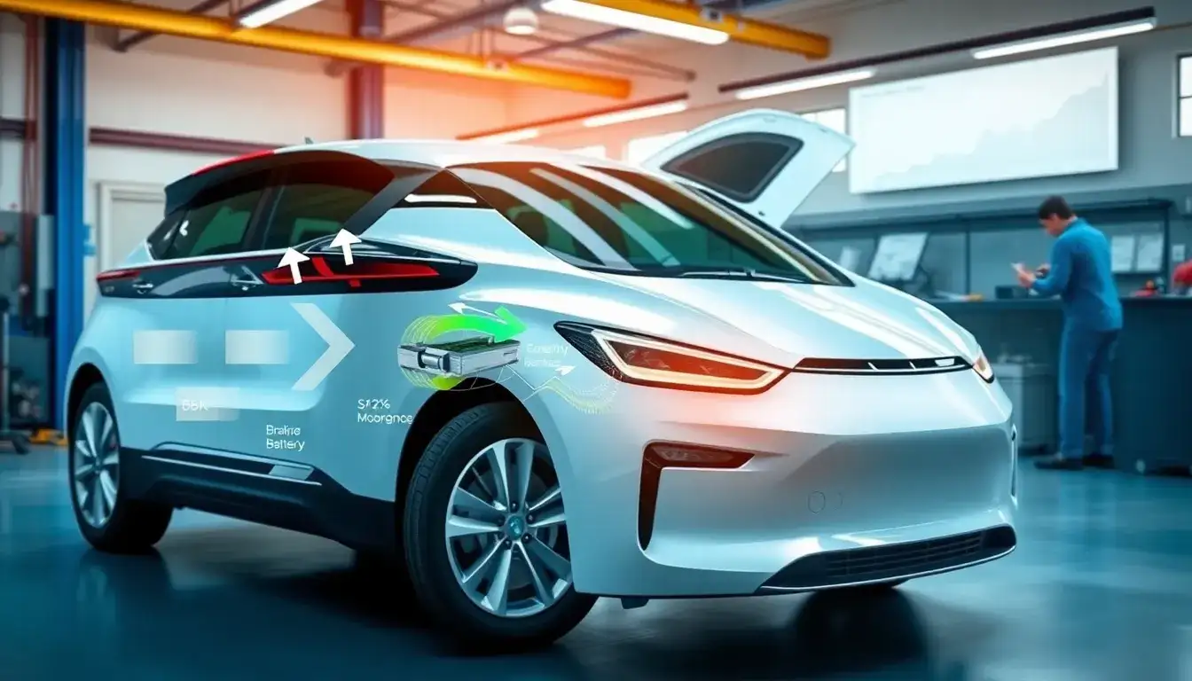 How does regenerative braking impact EV maintenance costs