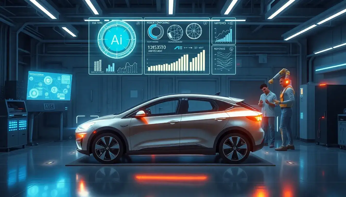What are the benefits of AI and machine learning in predicting EV maintenance needs