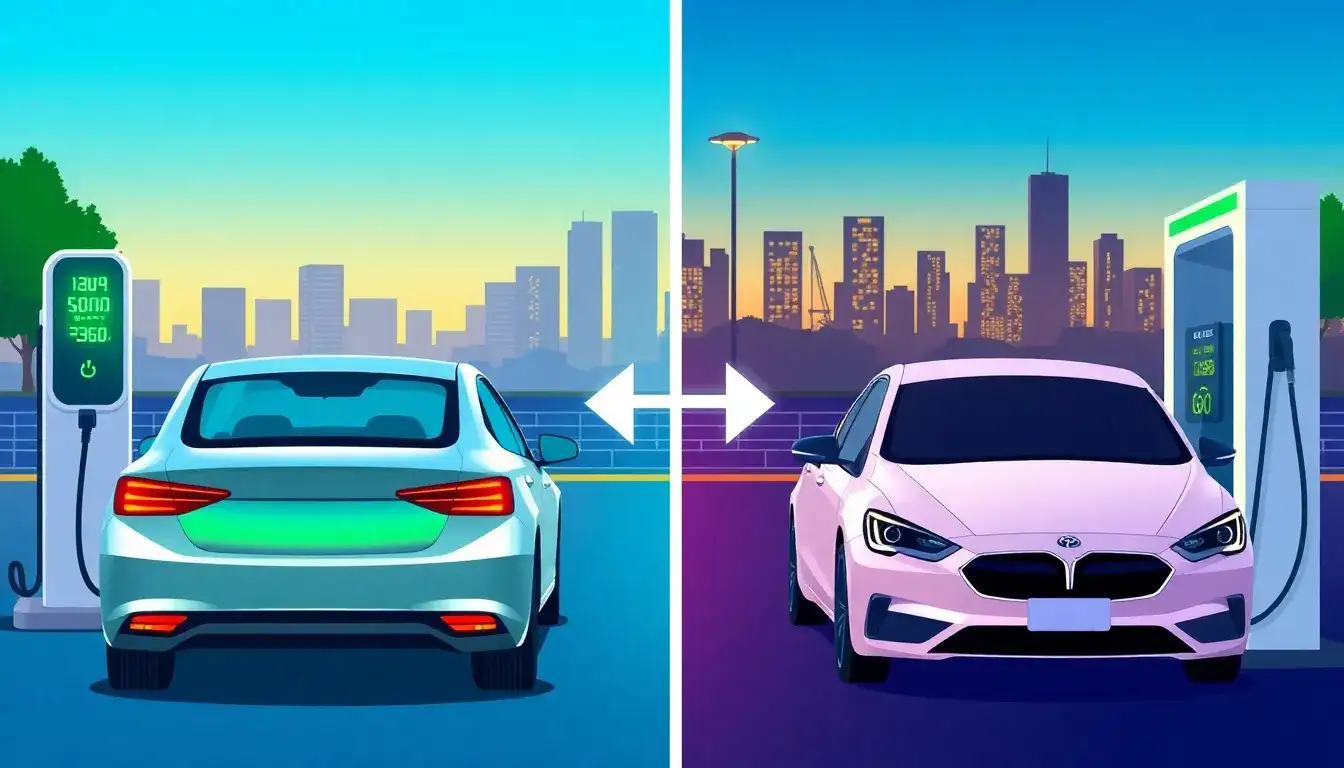 How does the driving range of electric vehicles compare to gasoline-powered cars