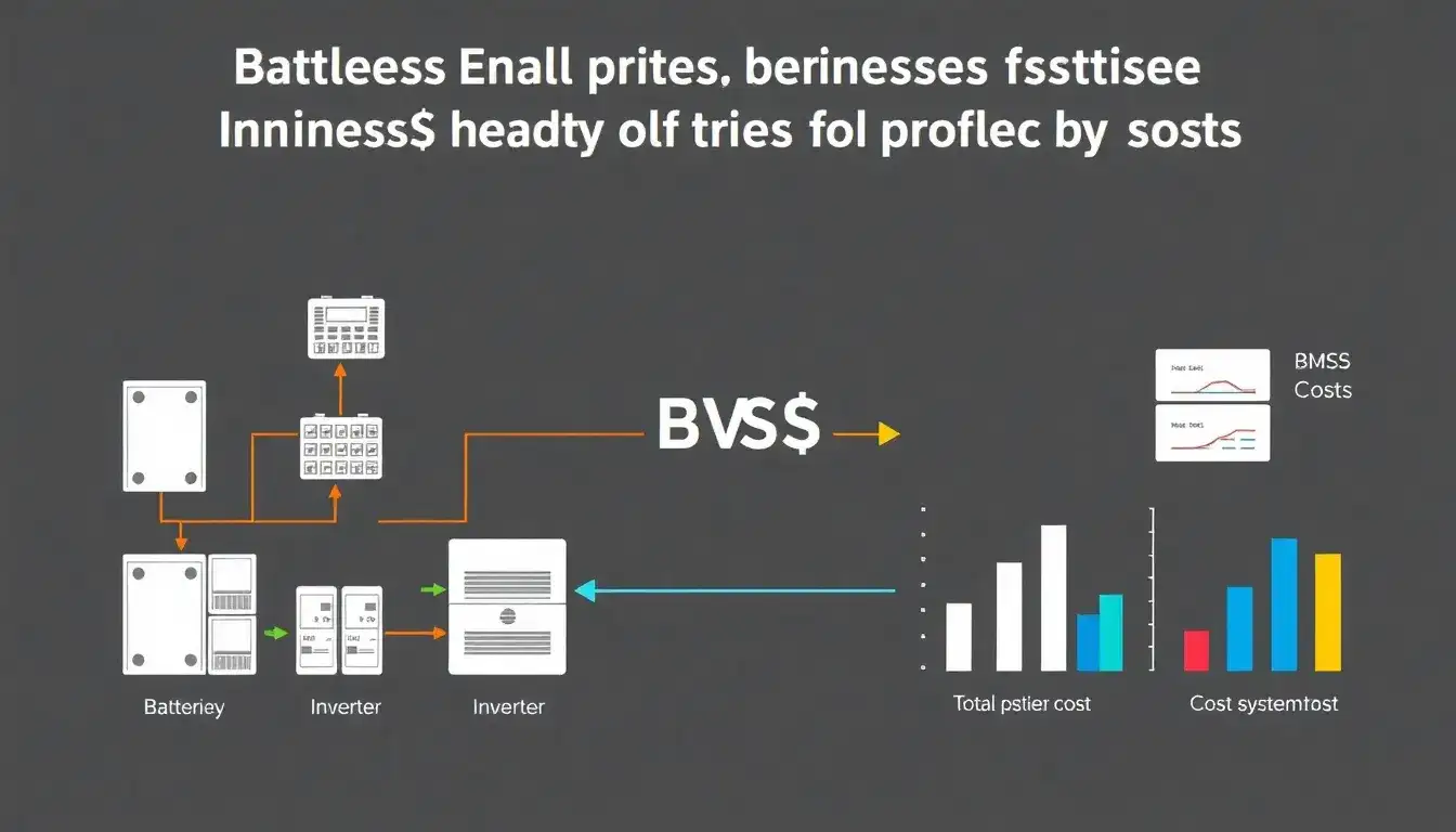 How does the cost of battery management systems impact the overall BESS cost