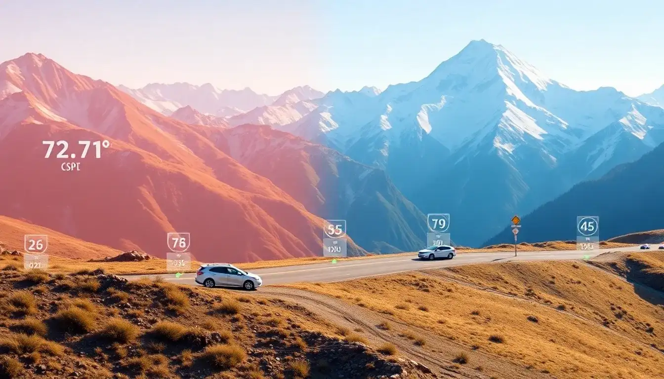 How does temperature at high altitudes combine with altitude to affect EV range