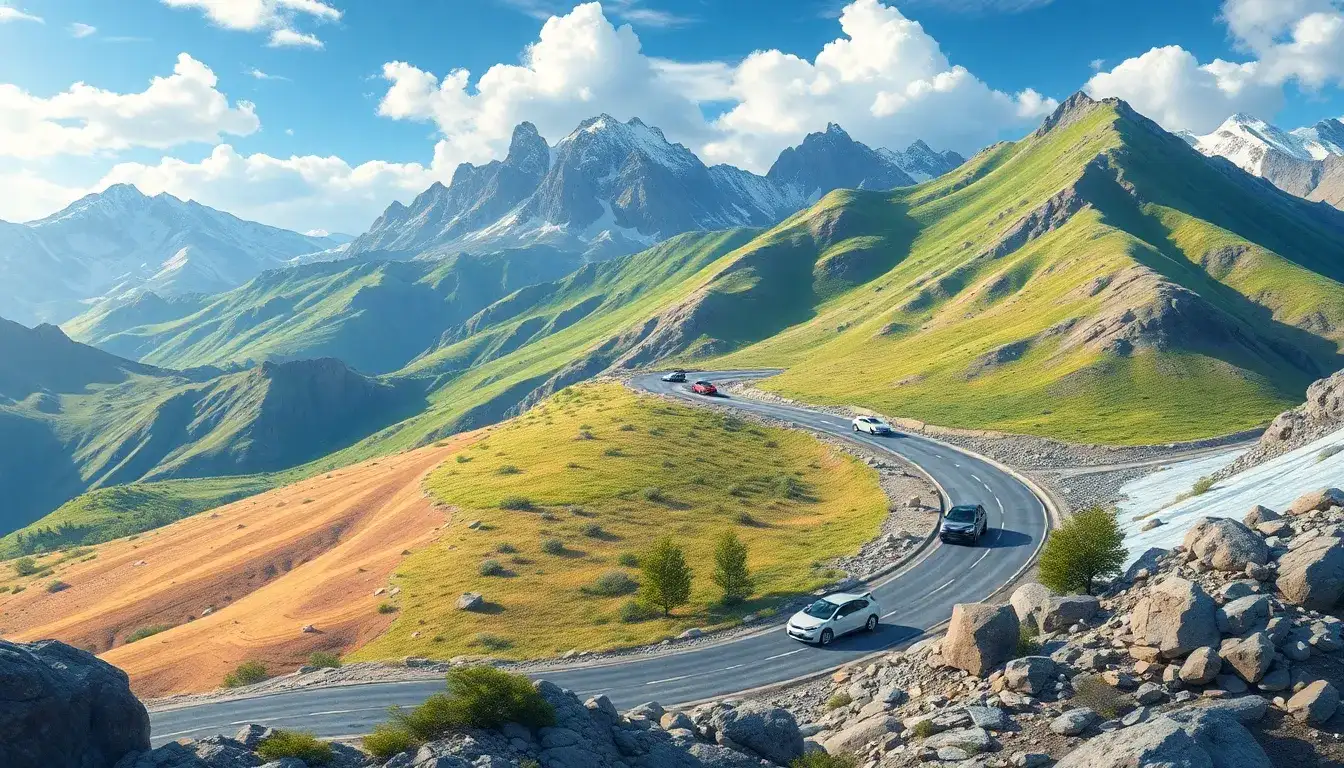 Do different types of terrain at high altitudes have varying impacts on EV range