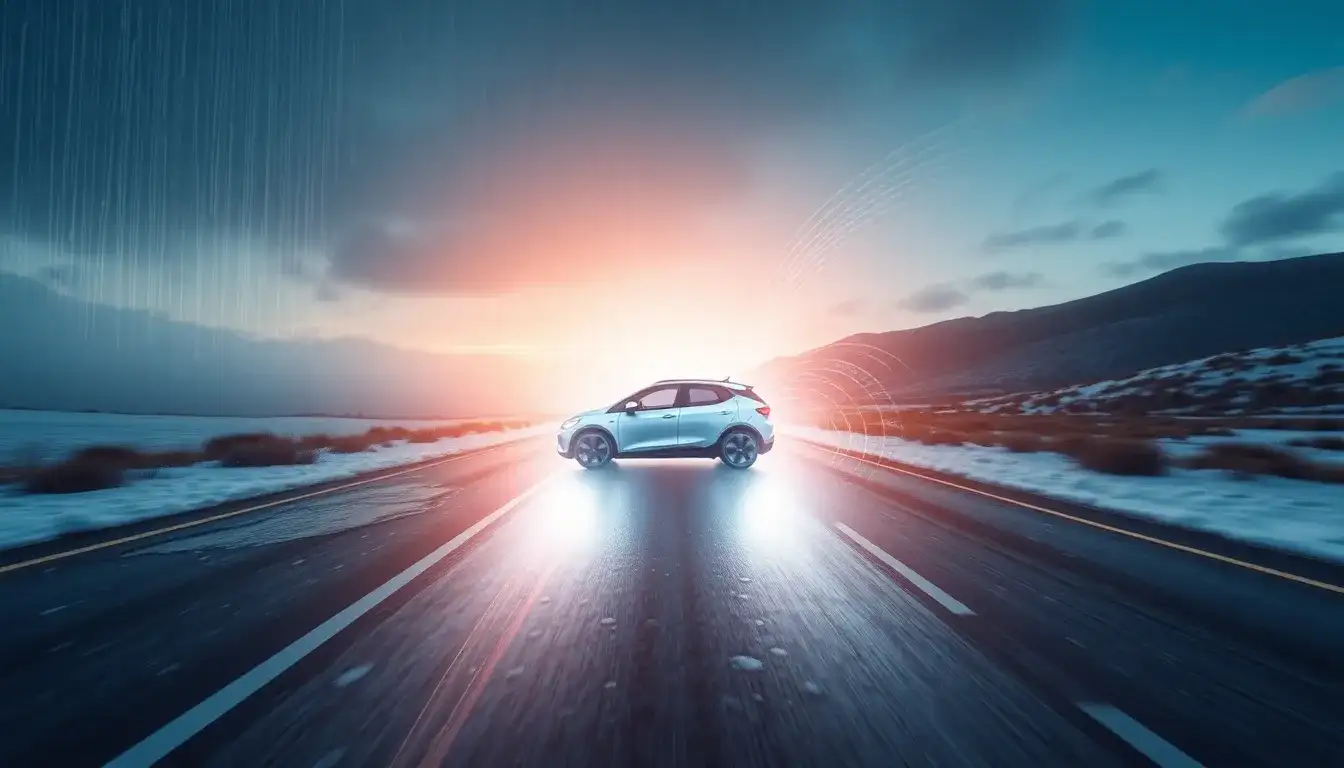 What other weather conditions affect EV range similarly to wind