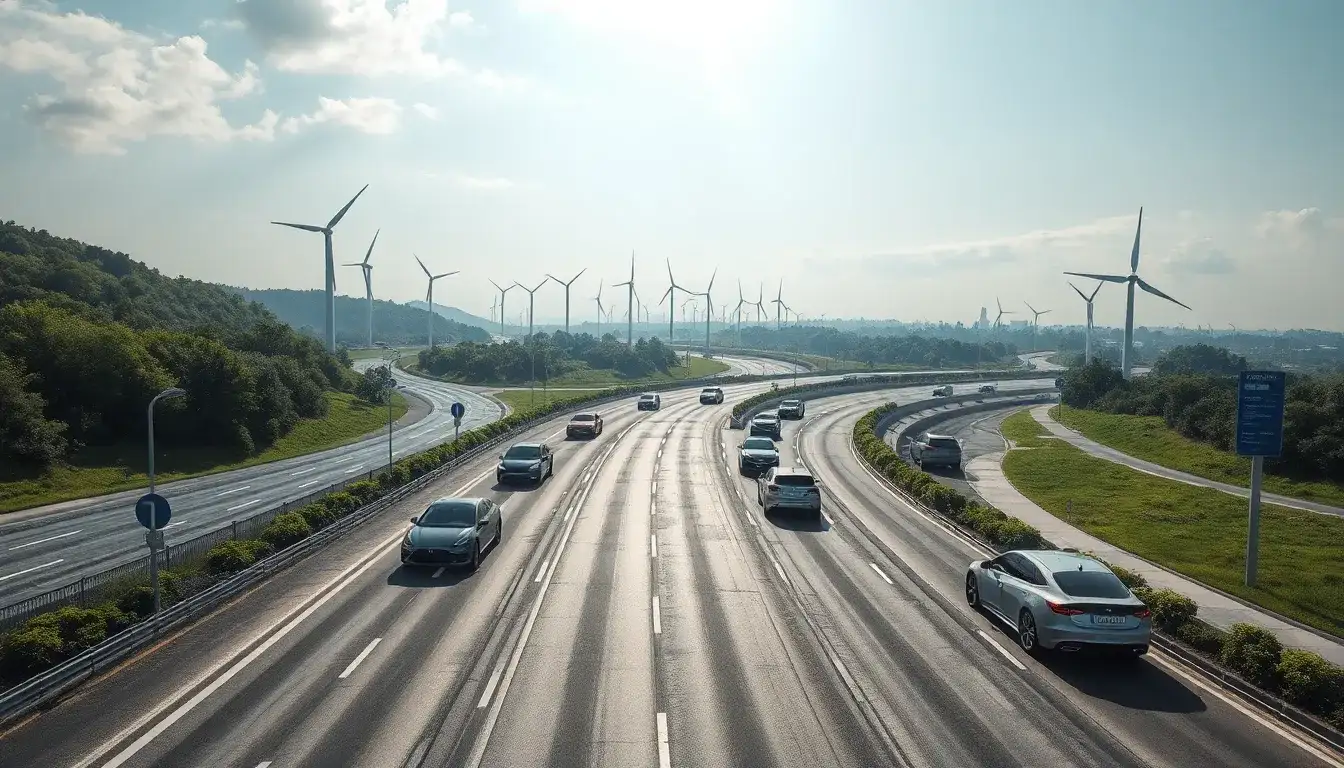 Are there specific types of roads that are more efficient for EVs