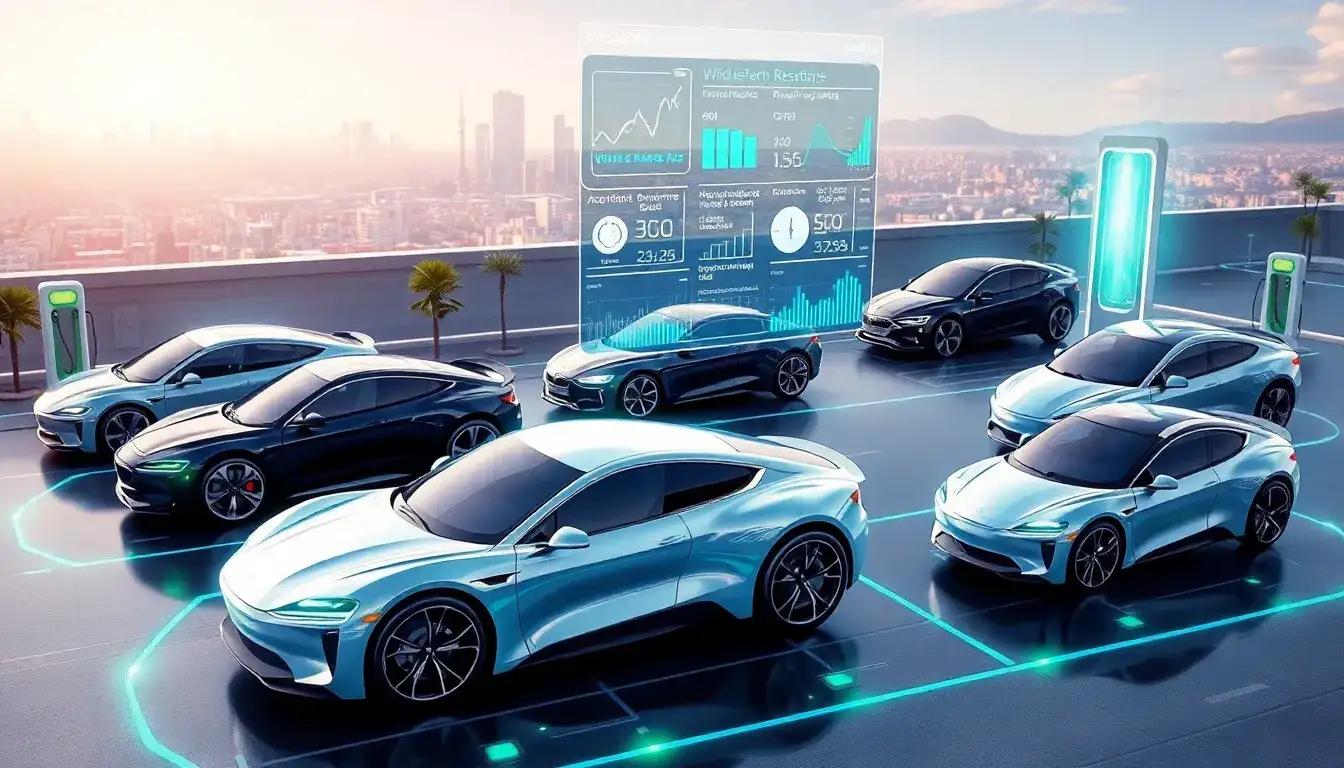 How does altitude affect the range of different EV models