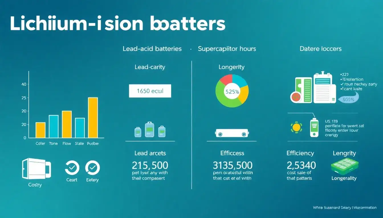How do the costs of lithium-ion batteries compare to other energy storage technologies