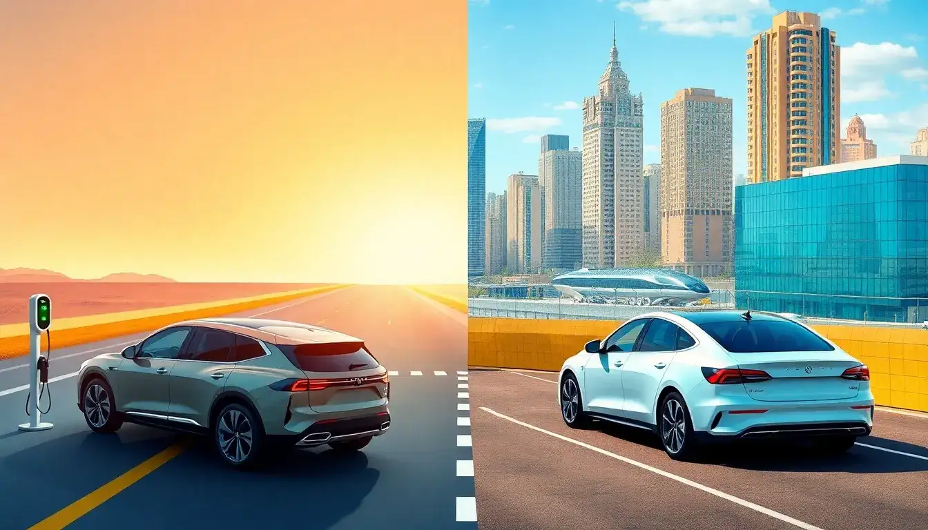 How do electric SUVs compare to electric sedans in terms of range