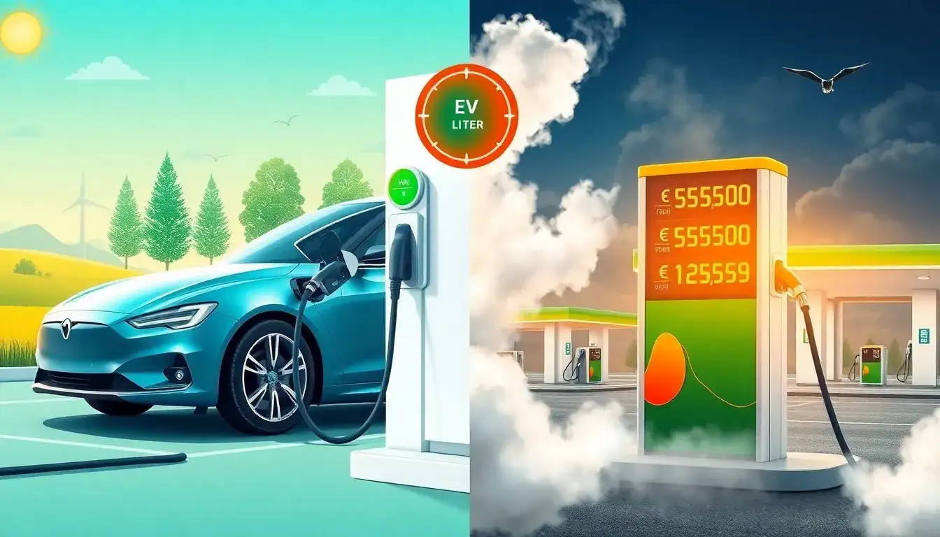 How does the cost of charging an EV compare to gasoline