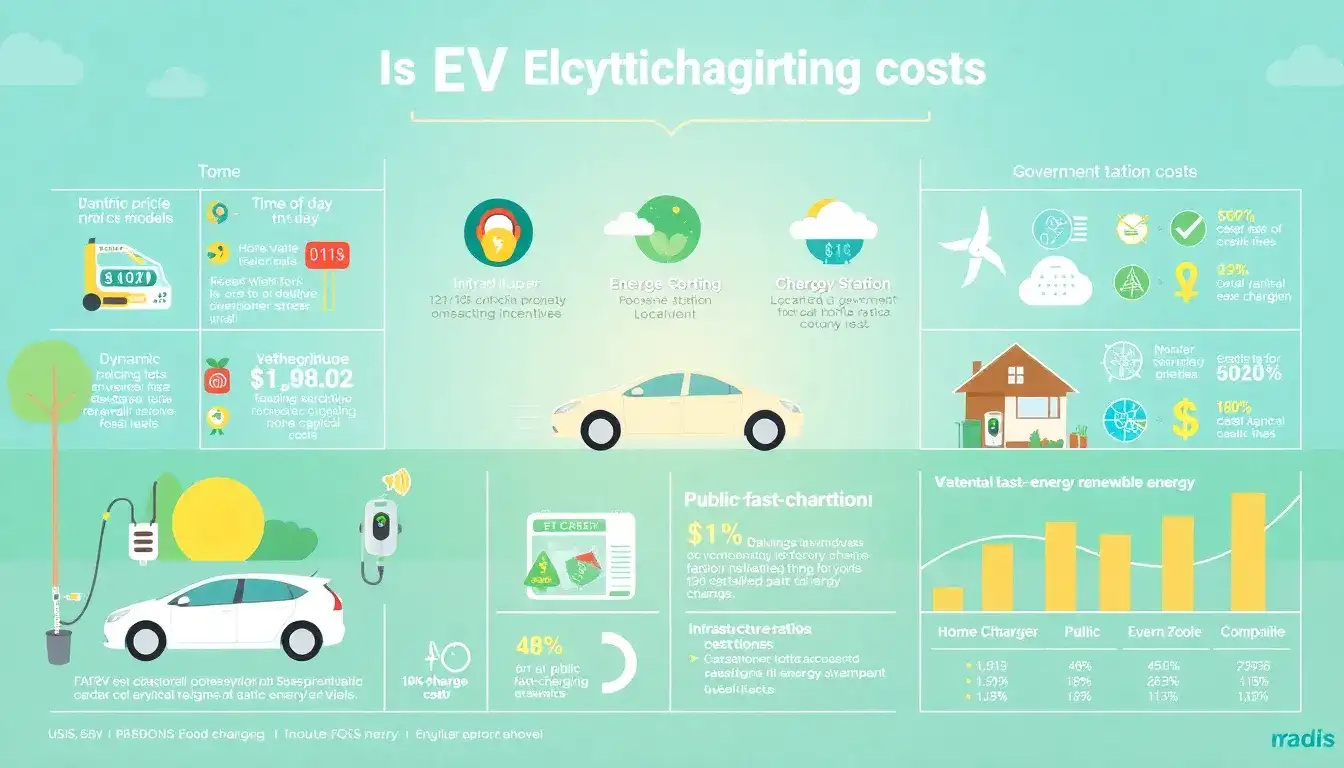 What are the main factors influencing EV charging costs