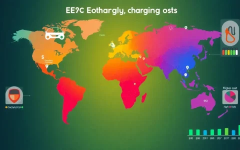 Are there any regions with particularly high or low EV charging costs