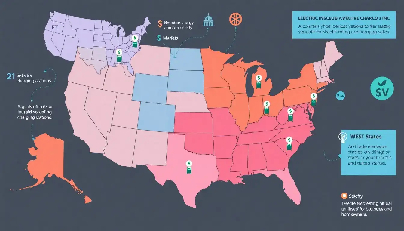 Are there any state-specific incentives for EV charging stations