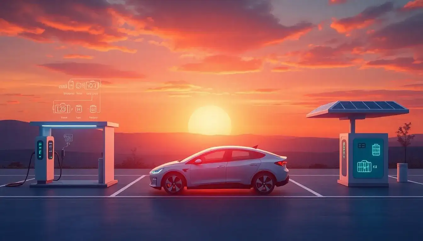 How does the type of charging station impact the lifespan of an EV battery