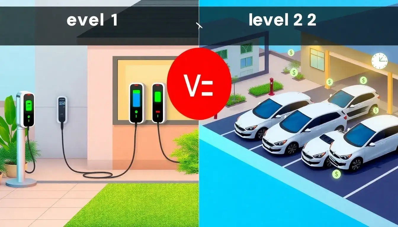 Are there any long-term cost benefits to using Level 2 charging stations over Level 1