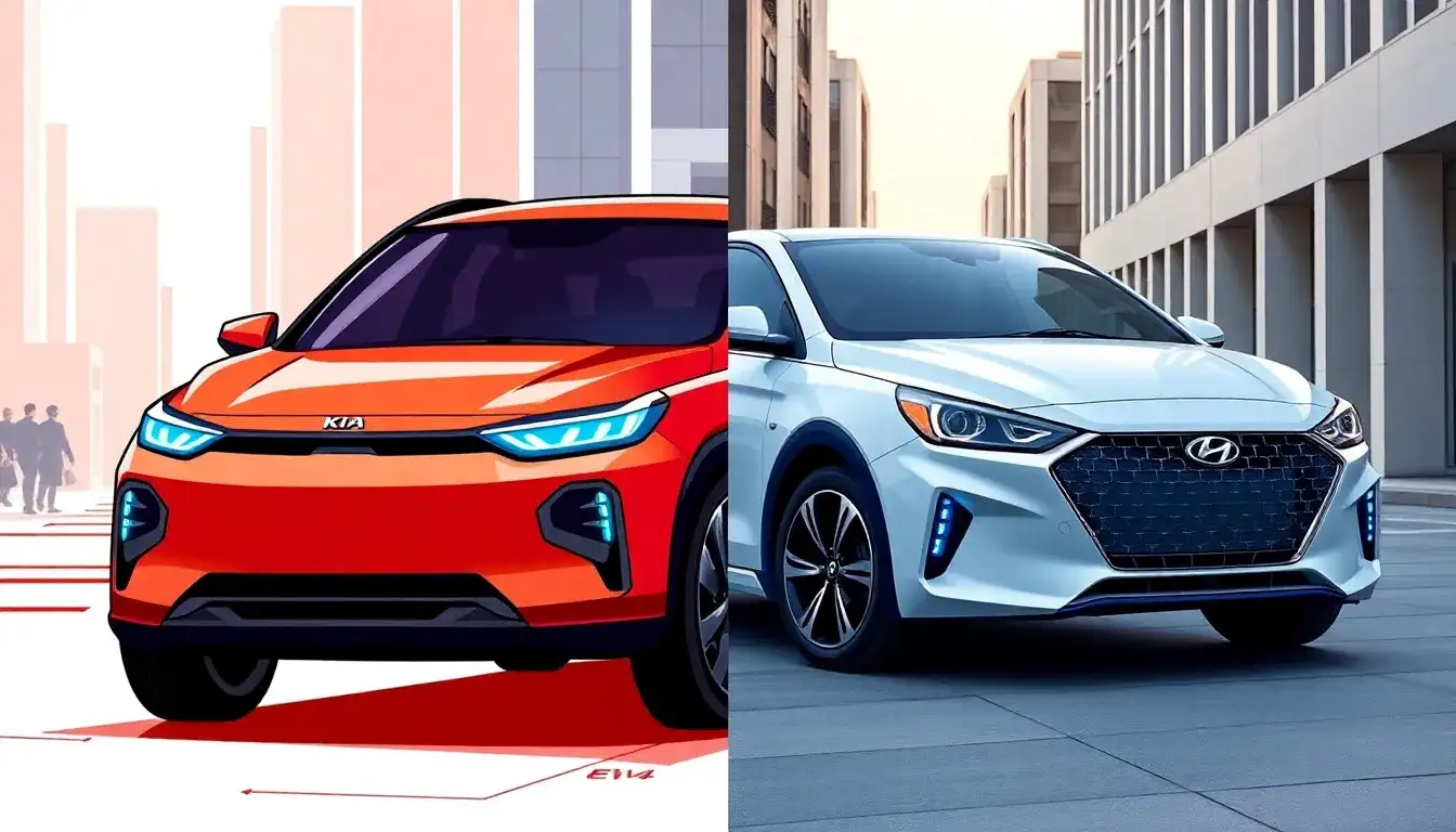 What are the main design differences between the Kia EV4 and the Hyundai Ioniq 5
