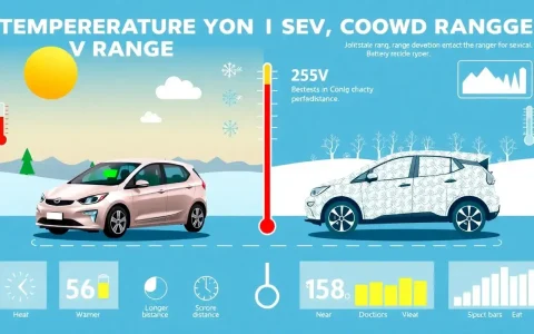 How does temperature affect EV range
