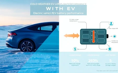 How does cold weather specifically impact EV battery performance
