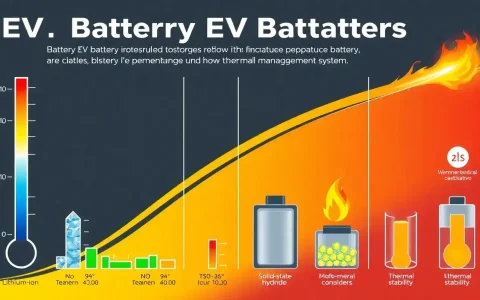 What role does the type of EV battery play in its temperature sensitivity