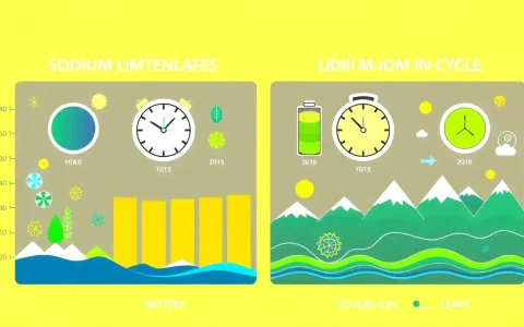 How do the lifespans of sodium-sulphur batteries compare to those of lithium-ion batteries