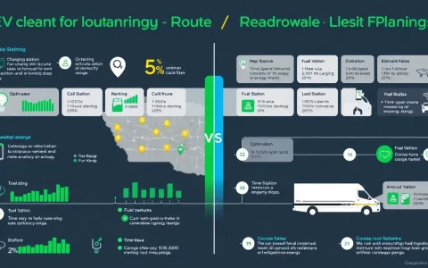 What are the key differences in route planning for EV fleets compared to traditional vehicles